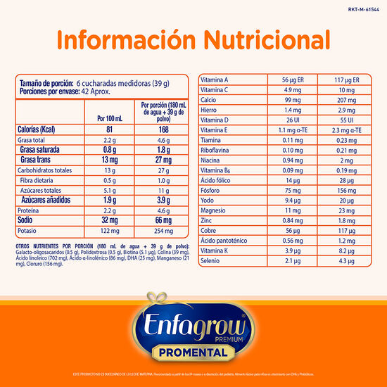 Alimento lácteo Enfagrow Premium Promental Etapa 3 1650 g